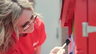 2018 Team Honda Week of Service: Honda Manufacturing of Indiana Makes Little Libraries