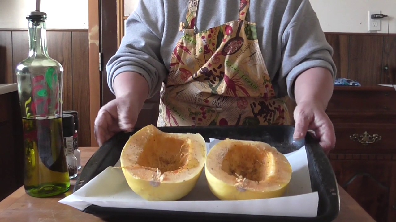 Roasted Spaghetti Squash - YouTube