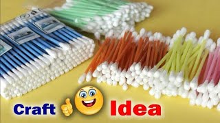 Cotton ear Buds Home decor ideas / diy / Cotton Ear Buds crafts