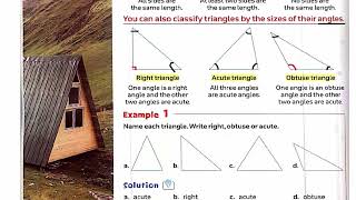 حل وشرح كتاب المعاصر ماث رابعه ابتدائى ترم تانى unit 12  types of triangles lesson 9-10