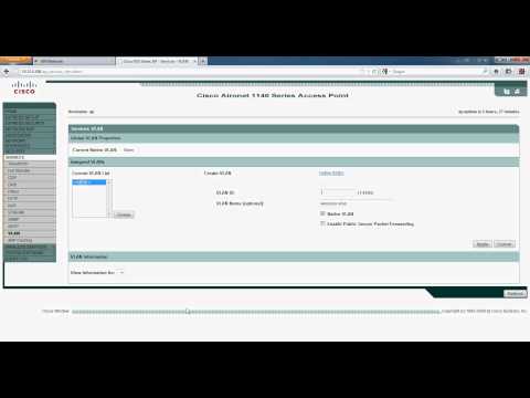 How To Configure Cisco Aironet 1140 Access Point single SSID and single VLAN