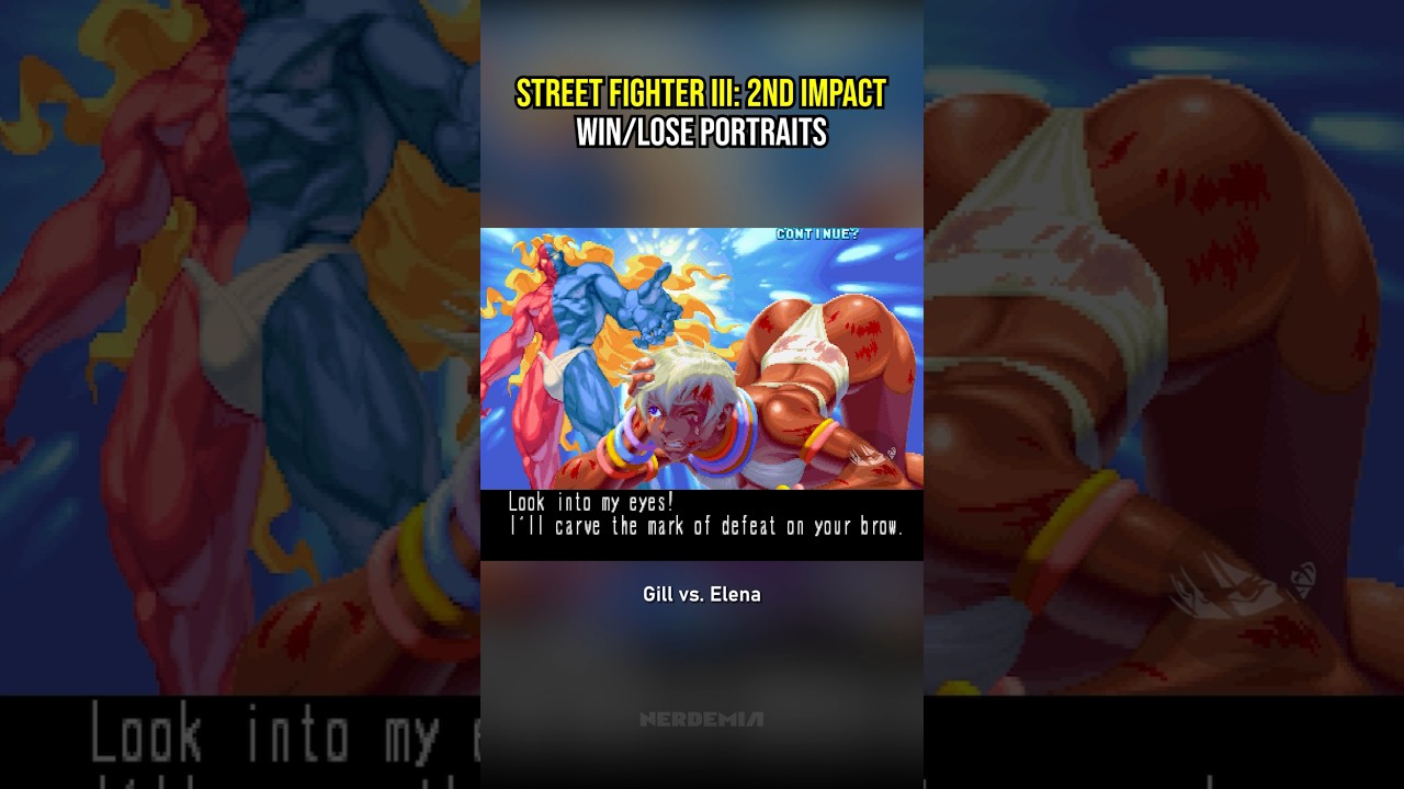 Street Fighter III: 2nd Impact win/lose portraits