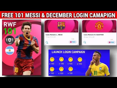 FREE 101 MESSI & RASHFORD FOR ALL | FREE 700 CLUBCOINS | DECEMBER LOGIN CAMPAIGN | PSYCHO GAMING