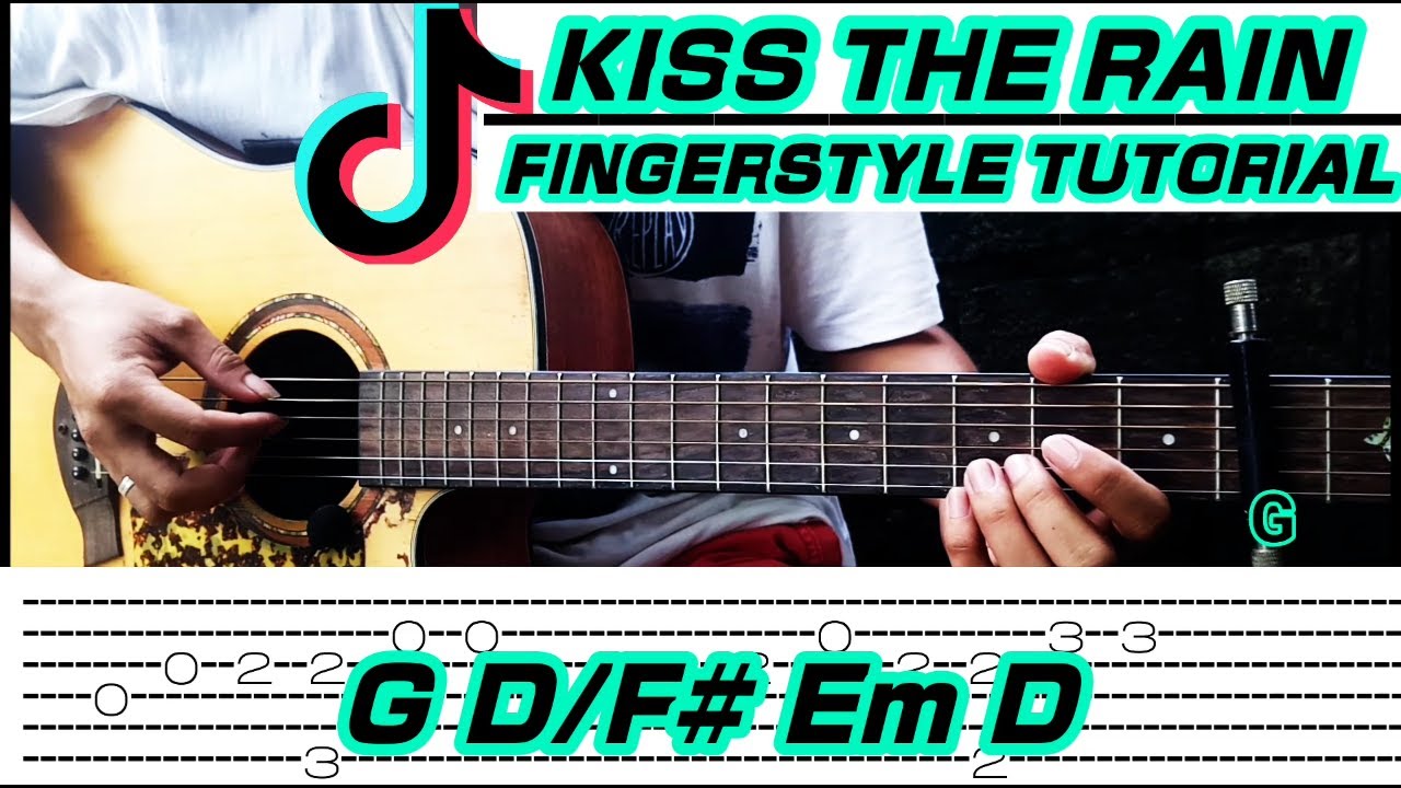 Kiss the rain Yiruma (Guitar Fingerstyle) Tabs + Chords YouTube