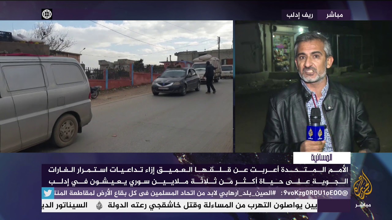 المسائية.. حركة نزوح مكثفة بسبب القصف .. قوات النظام على مشارف معرة النعمان