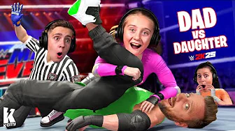 Dad vs Daughter in WWE 2k25 (w Special Guest Referee)