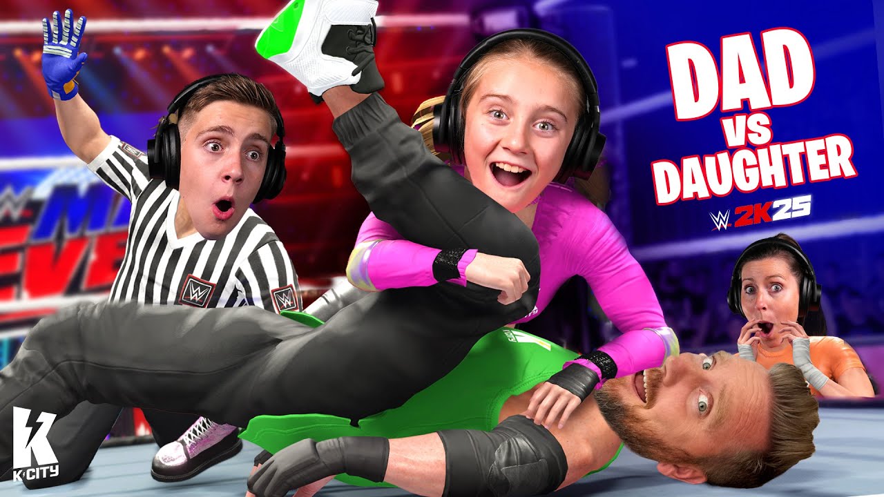 Dad vs Daughter in WWE 2k25 (w Special Guest Referee)