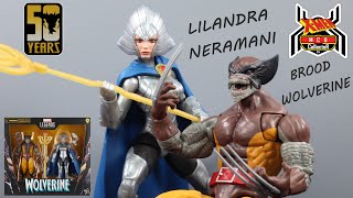 Marvel Legends Wolverine 50 Years BROOD & LILANDRA NERAMANI X-Men 2-Pack Figure Review