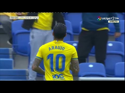 Golazo de Sergio Araujo tras buena jugada de Cedres | UD Las Palmas 3 Rayo Majadahonda 2  | 2019