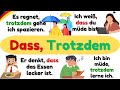 🇩🇪 „dass“ &amp; „trotzdem“ einfach erklärt | Deutsch A1–A2 ✨