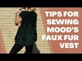 How to Sew the FREE Faux Fur Vest from Mood