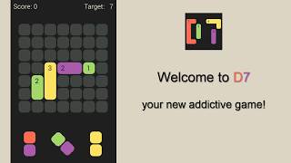 D7: pack the colored Dominoes per 7. Casual game. Relaxing and addictive. screenshot 1