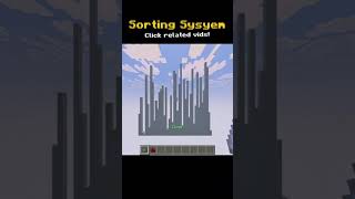 Sorting Algorithm Using Commands In Minecraft #minecraft #command #mcpe