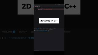 2D Array in C++ #programming #cpp
