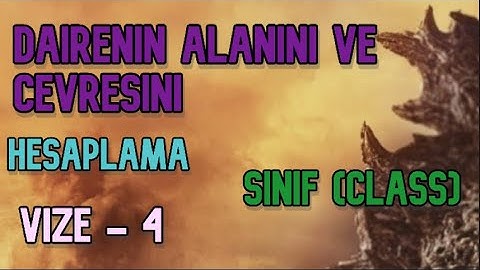 C# Sınıflar ile Dairenin Alanını ve Çevresini Hesaplama