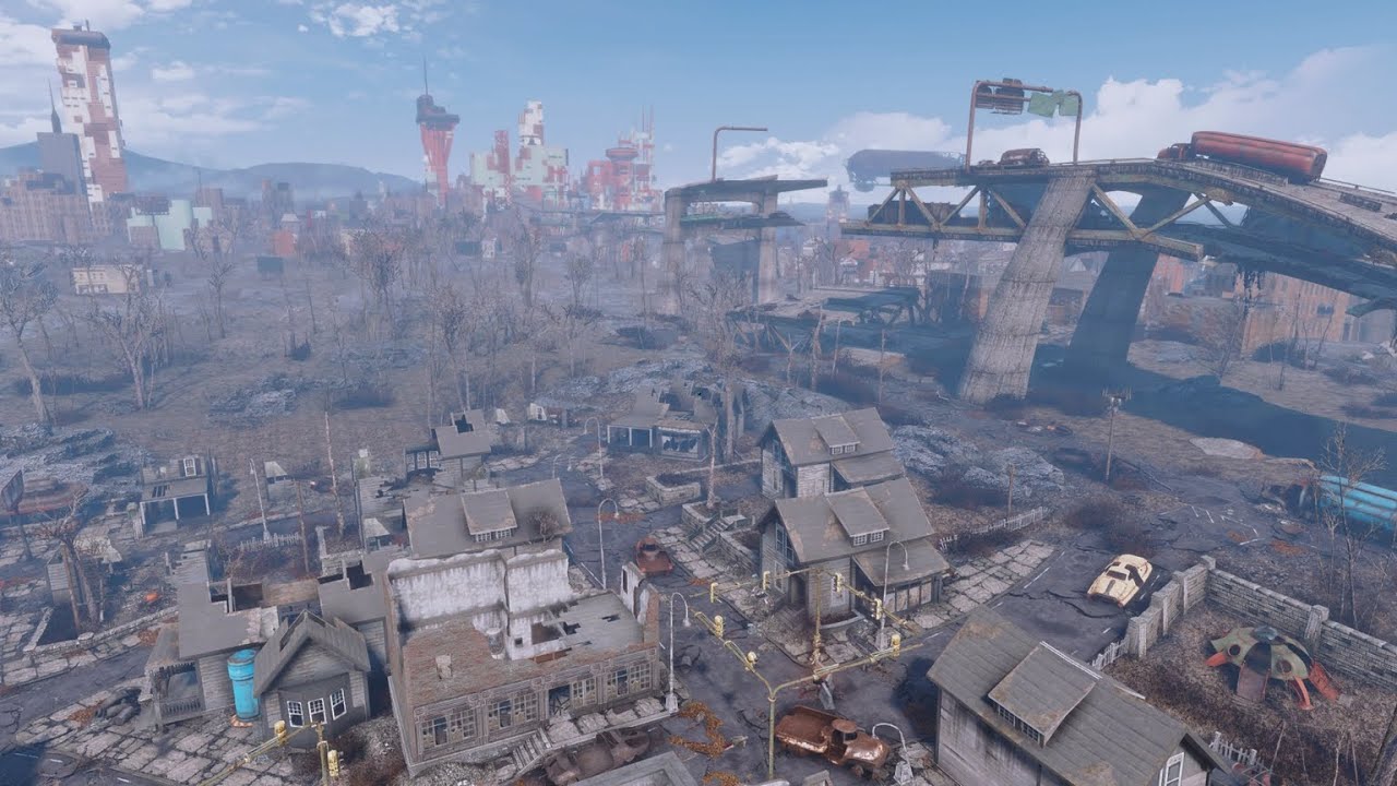 Fallout 4 timelapse - view from Jamaica plain - YouTube