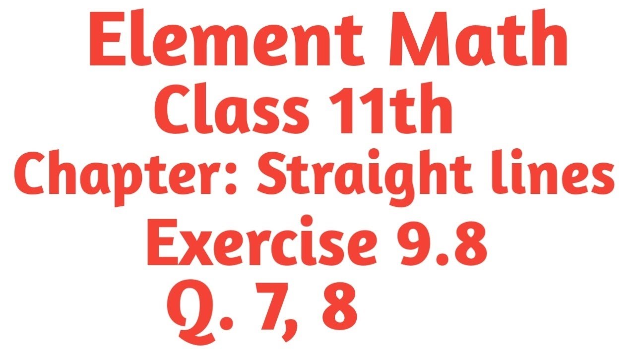 Class 11th math chapter 9 exercise 9.8 Q.7, 8 - YouTube
