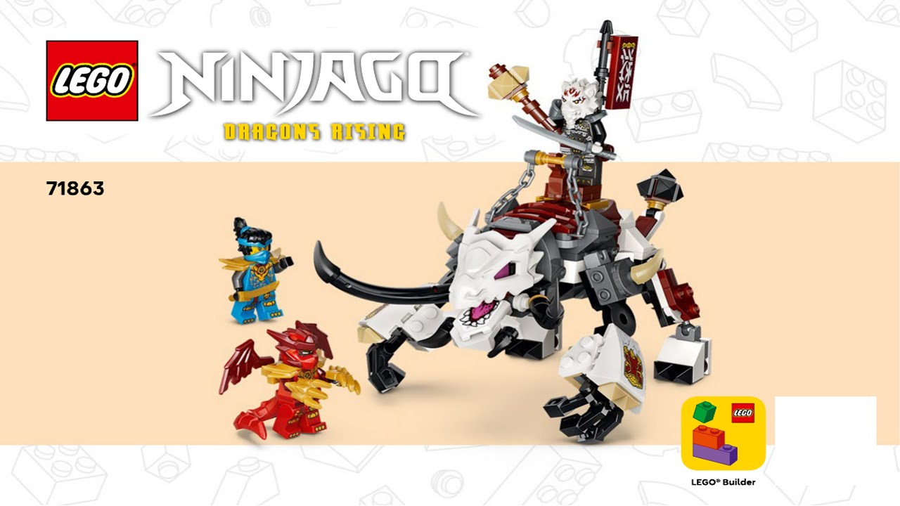 Ninjago - Zilvar and Grimtak the Dragon Beast - Dragons Rising Season 4 LEGO instructions