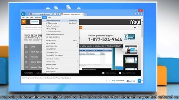 How to delete History in Internet Explorer® 10 in Windows® 8