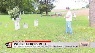St  Charles man carries on his father's 50-year mission to honor buried veterans