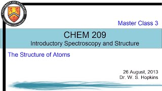 Spectroscopy I - Master Class 3 (The Structure of Atoms)