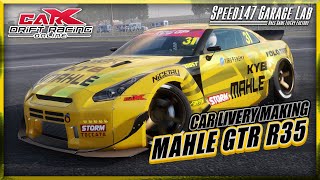 【CarX Drift Racing Online】CAR LIVERY MAKING vol.13〈MAHLE GTR R35 