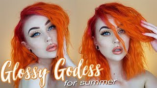 Glossy Freckled Summer Glow Makeup Tutorial | Evelina Forsell