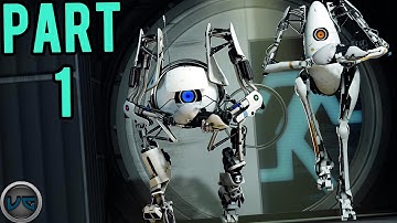 Portal 2 Co-Op Part 1 - Basic Teamwork - Gameplay/Commentary