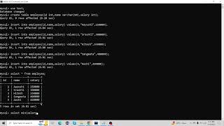 Basic MYSQL Tutorial. Part 7 (min() and max() function) #mysql #basic #tutorial #database