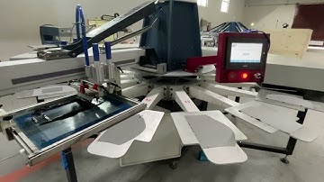Automatic silicone screen printing machine