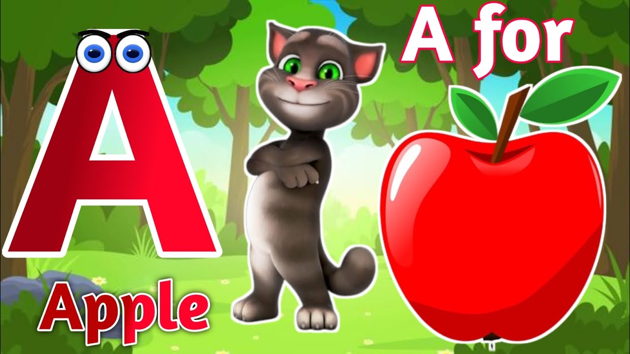 ABCD Song for Kids | A for Apple B for Ball |ABC Alphabet with sound ...