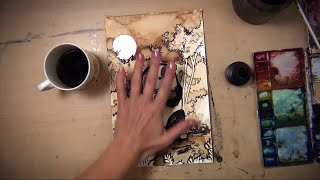 Panda Painting - coffee time