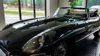 Jaguar E-type in British racing green