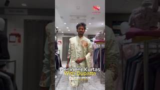 ✨ Royal Groom Collection Designer Kurtas with Dupatta 👑 #nareshclothshowroom #tanuku #shopping
