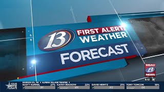 13 First Alert Weather @6AM: Periods of snow showers today with strong, gusty winds expected 4/3/...