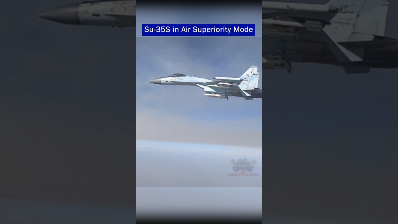Russian Su-35S Fighter Jet in Full Air Superiority Loadout Over Syria