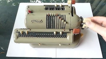 The Walther WSR-160 mechanical calculator