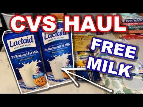 FREE Lactaid Milk at CVS!! | CVS Coupon Haul and 8/2-8/8/2020