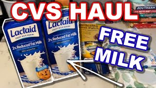 Free Lactaid Milk At Cvs Cvs Coupon Haul And 82-882020