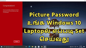 How to Set Picture Password in Windows 10 | picture password in Windows 10 Tamil