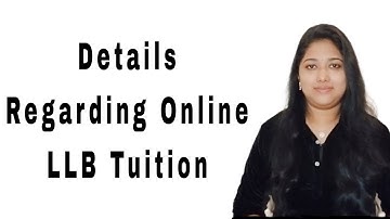 Details regarding Online LLB Tution |  5yr & 3yr LLB | Adv Abhirami Krishna