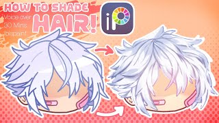 How To Shade  Hair |Tutorial| Ibispaint | GachaClub screenshot 3