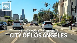 [4K] LOS ANGELES WESTSIDE - Driving Santa Monica Boulevard, Los Angeles, California, 4K UHD