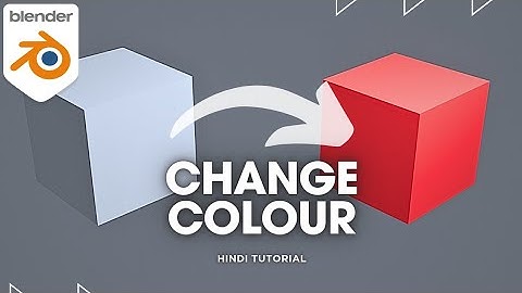 Add color to object in blender - Hindi tutorial