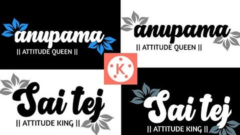 Name art text flicker effect status editing|trending video tutorial | New text editing in kinemaster