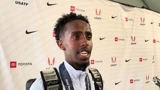 Abdihamid Nur After His Incredible Last 1200M To Win U.s. 5K Title