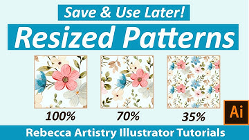 Change Size of Pattern Swatches Adobe Illustrator PT 2- Pattern Rescaling/  Save Multiple Sizes!