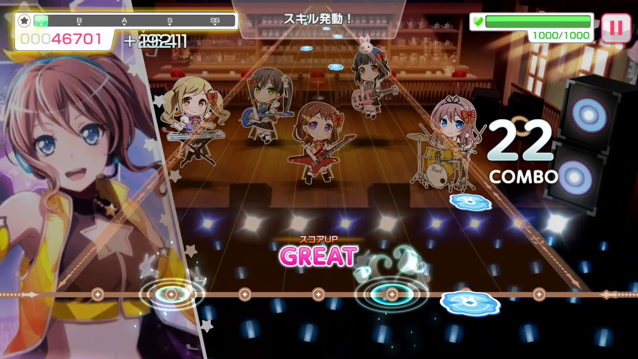 ガルパ ごちうさコラボ 初日 注意 下手です Youtube