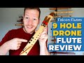 Mid B Drone Flute with 9 holes | Falcon Flutes | Jonny's Flute Reviews