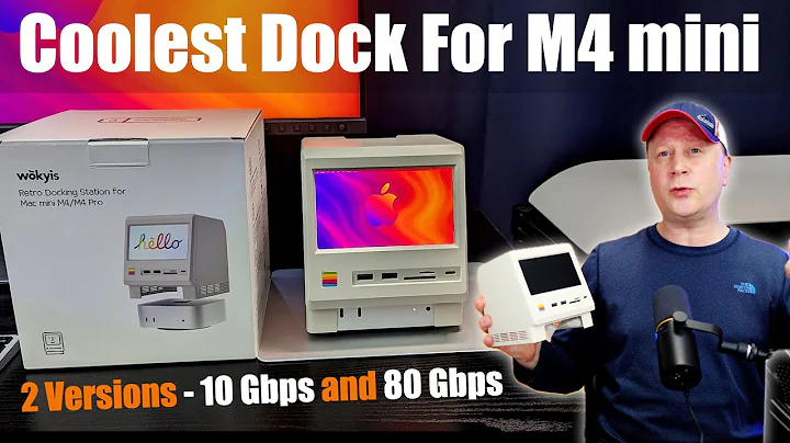 Coolest M4 Mac mini Dock with Display - 80 Gbps and 10 Gbps Versions - Wokyis Retro Docking Station